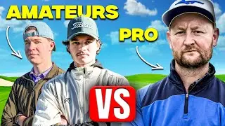 Can 2 Amateurs Golfers Beat 1 Pro Golfer - Head To Head