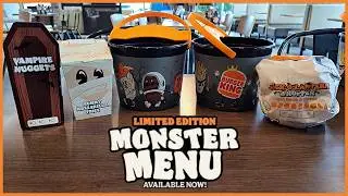 Burger King Trick or Treat Bucket & the Monster Menu Are Festively Frightful