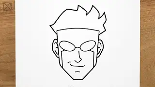 How to draw Mark (INVINCIBLE) step by step, EASY