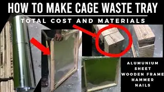 How to make cage tray in Tamil for cages #wastetray #cagetray Bird cage tray Making