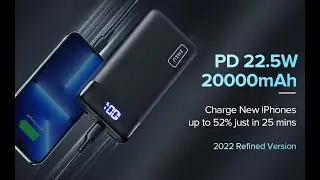 INIU PORTABLE CHARGER, 20000MAH POWER BANK.