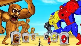 Evolution Of SPIDERMAN Family Vs Evolution Of TUNG TUNG TUNG SAHUR: Who Is The King Of Super Heroes?