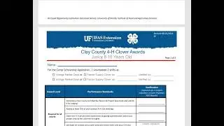Tips and Tricks From a Club Leader:  2025-2026 4 H Camp Scholarship and Clover Award Application