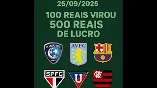 📈 De Olho na Odd &ndash; 24/09 Ontem foi insano: R$ 100 viraram R$ 500 em uma odd 6 💥Seguindo o m&eacute;todo.