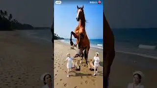 funny horse ai video 📹 🤣 #viralvideo #cartoonvideo #share #comedyshorts #funnyshorts