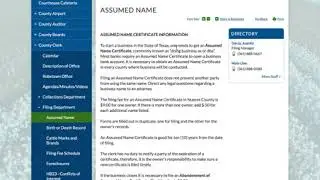 How to File an Assumed Name (DBA) in Nueces County, Texas