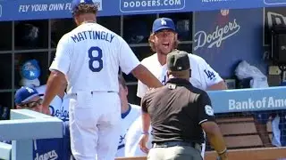 Clayton Kershaw Ejected 9-7-14 Sticking Up for His Team
