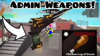 I Used ADMIN WEAPONS In Roblox KAT!! (Chicken Leg, Annihilator, Spam Knife...)
