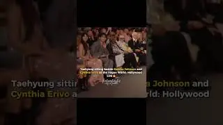 Taehyung with Dakota Johnson and Cynthia Erivo at Vogue World Hollywood event 🔥