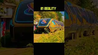 Free Fire Train in Real Life 🗿 8th Anniversary Bullet Train #freefireshorts #freefire8thanniversary