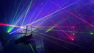 2 Watt RGB Show LASER Strahlen - Hintergrund Beam Effekte Decoration RGB + UV Licht - Mini Movie 1-2