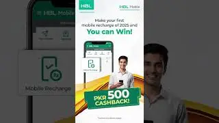 Recharge via HBL Mobile and win PKR 500 cashback!