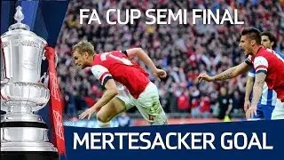 MERTESACKER GOAL: Per Mertesacker equalises for Arsenal