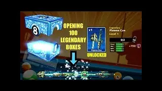 8 BALL POOL - 100 LEGENDARY BOX OPEN FIRESTORM CUE UNLOCK 🔓 || BACHOTAA
