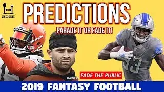 Predictions for the Top Fantasy Football Picks in 2019