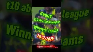 every t10 abu dhabi league winner team #shorts #youtubeshorts #cricket #viral #shortvideo