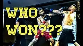 Fighter not happy with Split Decision Win - Darren Cartwright -V- Haider Sajjad