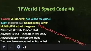 TPWorld Plugin | Speed Code #8