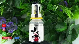 Silver Milk Bottles For Babies | Multiple Design Cartoon Design | New Born Babies Silver Collection