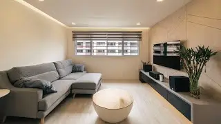[Singapore Interior Design] Embracing Minimalist in Resale HDB 5 Room at Bishan