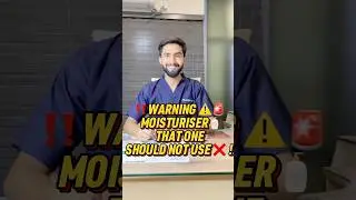 Warning ⚠️ Moisturisers that destroys skin. Dermatologist avoid.#skincare #shorts #trending#trending