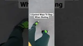 5 Easiest Ways To Stop On Skates 😱😳 #shorts