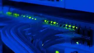 Tech Video   Blue Colored Data Cables   Servers - Free Stock Footage 4k Video || Video Board