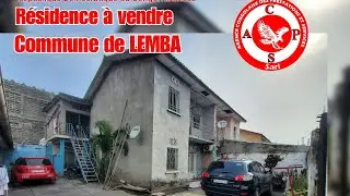 👉RDC/KINSHASA/GRANDE PARCELLE MISE EN VENTE AVEC PLUSIEURS PORTES DE LOCATAIRES &Agrave; LEMBA (BON REVENU)