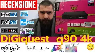 la TV non si vede? Digiquest Q90 l'unico Decoder Tivusat 4K Con Servizi HBBTV Decoder DVB T2 PVR