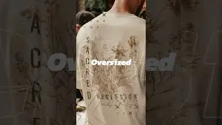 Sacred Obsession Oversized Tee   Mockup Video