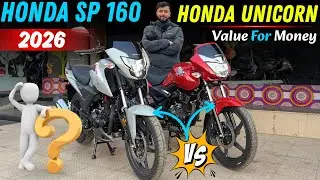 All New 2026 Honda SP160 vs Honda Unicorn 160 Details Comparison | On Road Price New Update