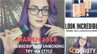 Look Incredible Deluxe and CC Beauty box unboxing  and try on! March 2018