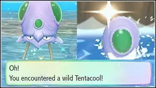 SHINY TENTACOOL! Pokemon Lets Go Pikachu and Eevee (NO CHAIN)