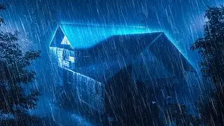 Fall Asleep Instantly with Endless Heavy Rain & Powerful Thunder Sound in the Dark Night