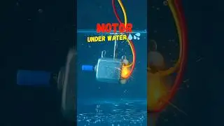 Can a Motor Run Underwater? 🤔💧  #experiment #toys #scienceexperiment