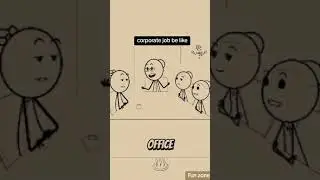Corporate job be like ! #worklife #animation #toxicworkenvironment #viralvideo #vironika #usa