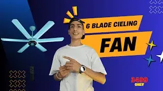 Best 6 Blade Ceiling Fan for Home | Powerful Airflow, Silent Operation & Premium Look #cielingfan