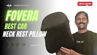 FOVERA Memory Foam Neck Rest Pillow for Car, Car Seat Head Rest Cushion for Neck & Cervical Support