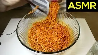 ASMR Super Spicy Fire Noodle Challenge *Extreme Eating Sounds* 불닭볶음면 챌린지