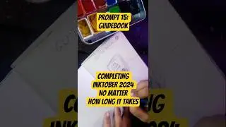 Prompt No 15: Guidebook | Completing Inktober 2024 No Matter How Long It Takes #inktober2024 #shorts