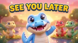 See You Later | Goodbye Song for Kids 🐊💛