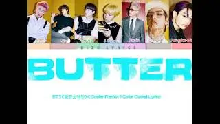 BTS (방탄소년단) 'Butter (Cooler Remix)' (Color Coded Lyrics)