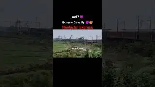 Extreme Curve 🥵 By Neelachal Express 🥰 Leading By WAP7 Locomotive 🚂😈🥰🫶🧡. #curve #neelachalexpress