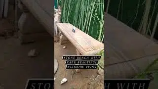 NATURAL STONE BENCH FOR GARDEN BY STONEMART | GARDEN BENCH | STONE GARDEN FURNITURE | STONE SITTING