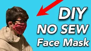 DIY No-Sew Face Mask with a Bandana and Hair Ties or Rubberbands