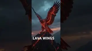 A Molten Eagle Spreads Its Wings of Fire🌋🦅#LavaEagle #ElementalBeasts #FantasyShorts #aianimals