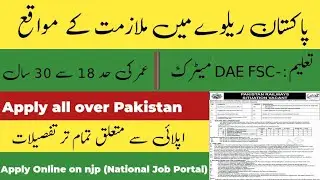 Pakistan Railway Jobs | Railway Headquarters Lahore Jobs 2026 | Apply all over Pakistan | 