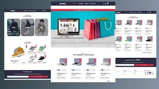 Complete Responsive Ecommerce Shoes Website Design Using HTML CSS and Javascript From Scratch