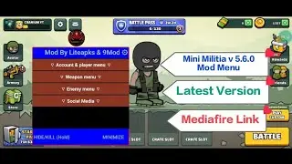 Mini Militia v 5.6.0 Mod Menu | Latest Version |Mega Mod Menu | MediaFire Link 