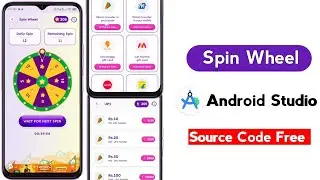 Spin earning app Android Studio game | Spin Wheel Game Free Source Code